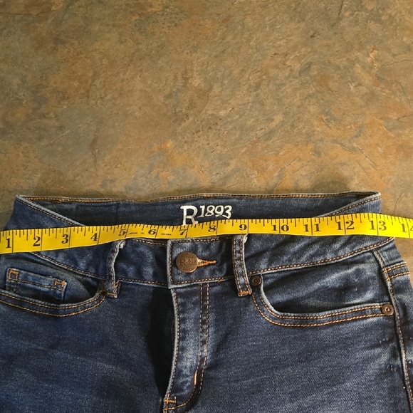 R1893 Blue Women's Skinny Jeans - Picture 3 of 7